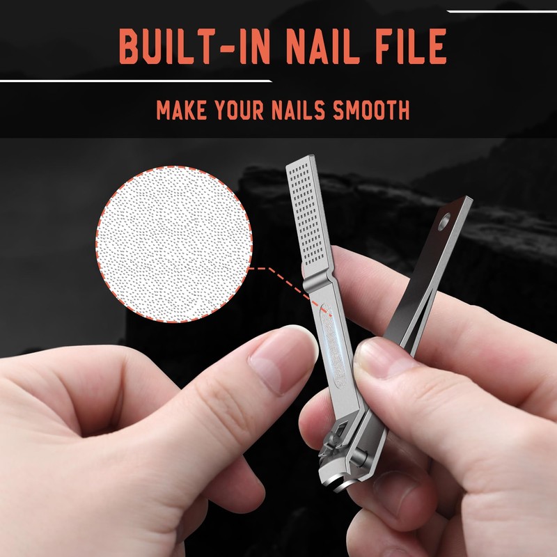 BEZOX 2 Piece Nail Clippers Set, Ultra Wide Jaw Opening