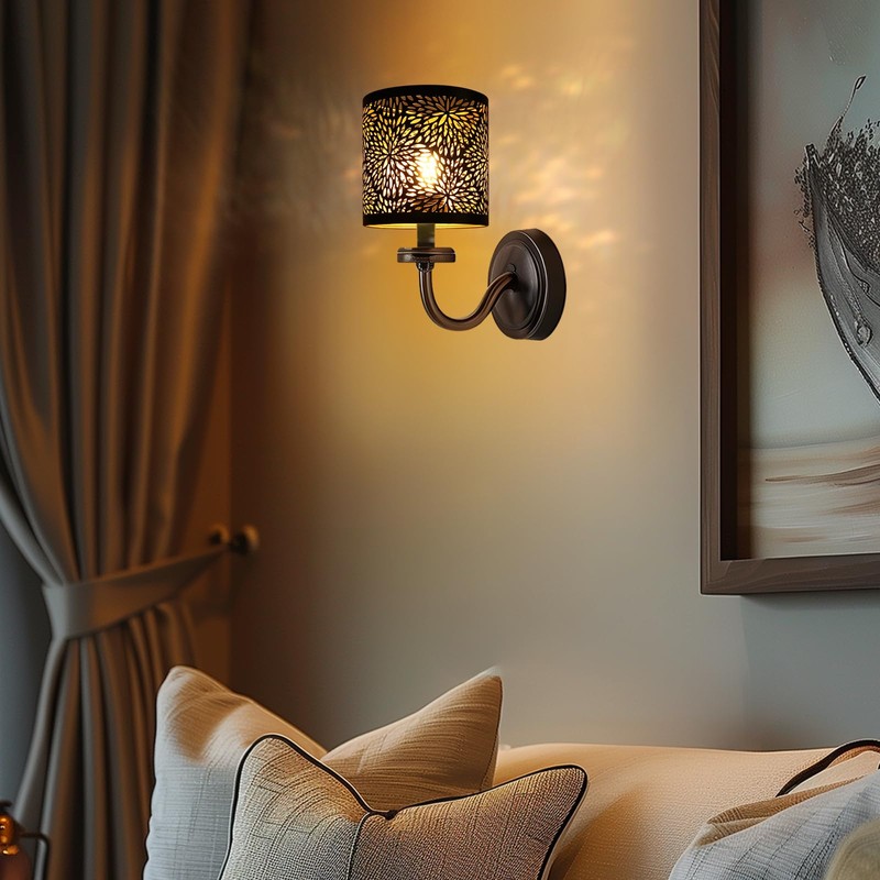 ALUCSET 6pcs Small Lamp Shades, 5.1 x 5.1in Metal Lamp