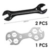 2 pieces conical bicycle keys, 1 piece 8 shaped flower