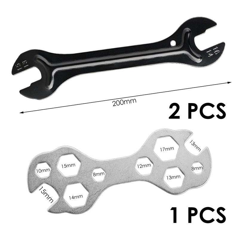 2 pieces conical bicycle keys, 1 piece 8 shaped flower