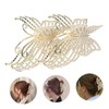 PACKOVE 2Pcs Butterfly Hair Claw Clips Non Slip Rhinestone Hair