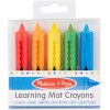 Melissa & Doug Learning Mat Crayons - 5 Colors (for