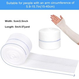 Tubular Bandage Elasticated Tubular Bandages,1Roll Tubular Bandage Elastic Sport Bandage,Elastic Tubular Bandage Compression Bandage Roll,Tubular Bandages Compression Wrap Roll Support Sprain Bandage