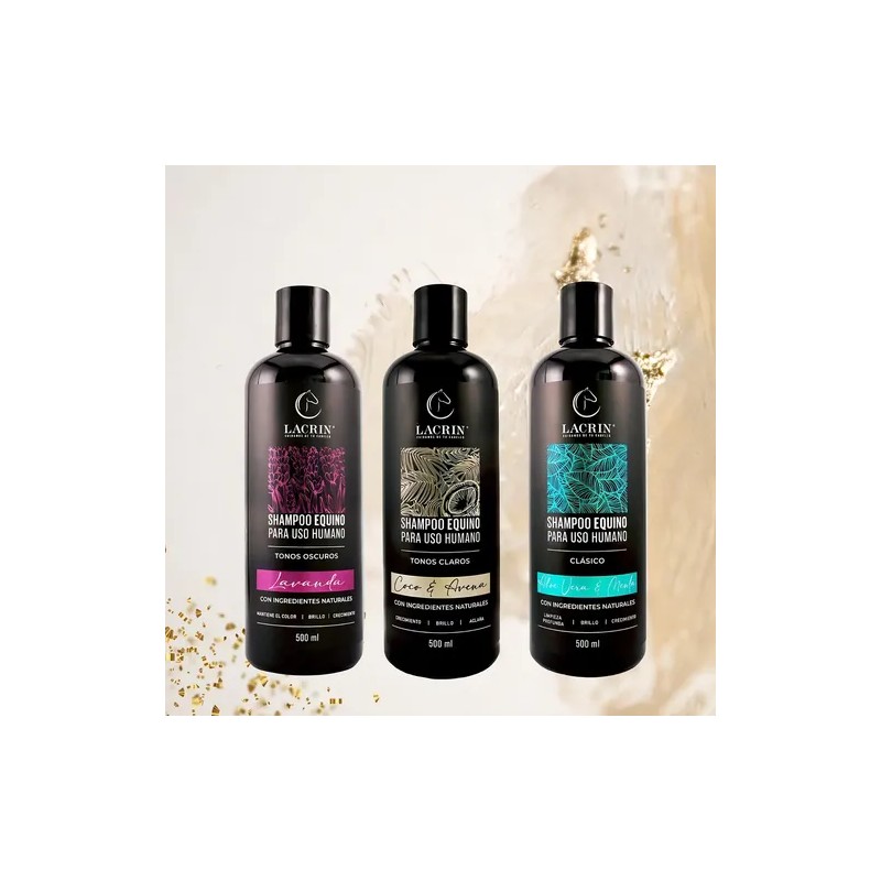 Shampoo de Cola de Caballo Lacrin Menta Clásico Equino Limpieza