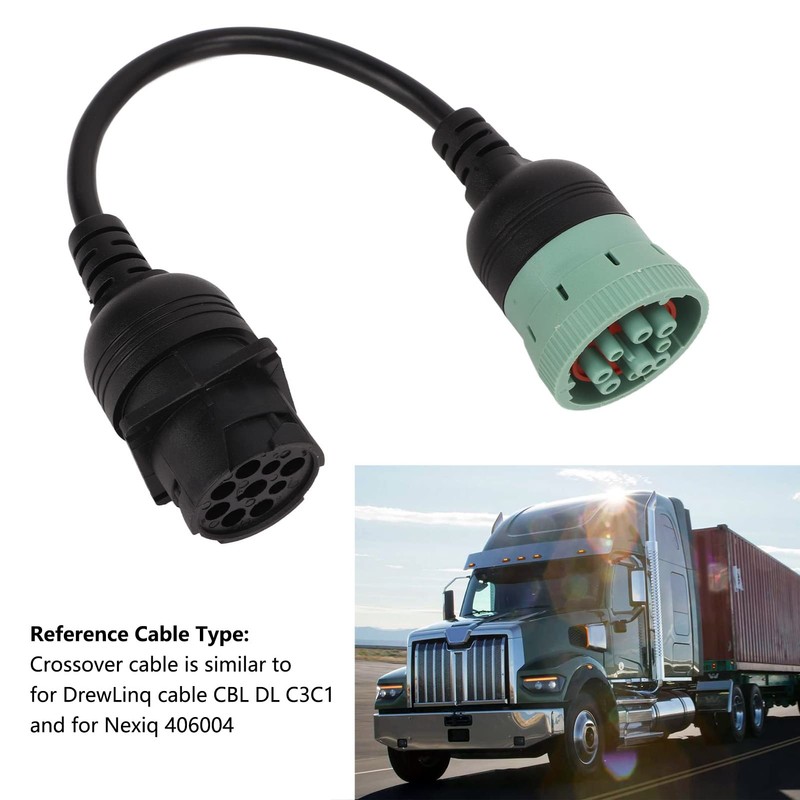 Diagnostic Crossover Adapter, Diagnostic Crossover Cable Adapter J1939 CAN3 to