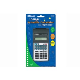 Scientific Calculator with Flip Cover - 10-digit (Pack of 12)