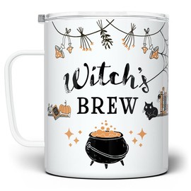 LOFTIPOP Witch's Brew Mug, Spooky Witchy Halloween Cup, Fall Autumn Season Mug - Style: 11oz Ceramic Mug