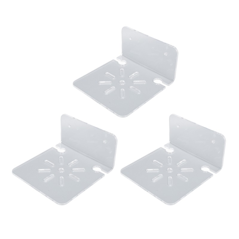 3pcs Acrylic Small Wall Shelf Floating Shelf for Security Cameras