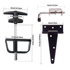 Shed Door Hardware Kit - Complete Gate Set with Hinges, Latch, Lock & Handle for Your Shed Door