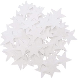 Playfully Ever After 1.5 Inch Felt Star Stickers (White)