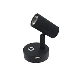 MARVIX LED Reading Light Dimmable 12V 24V Chrome Spotlight Touch Control Switch USB Charging Motorhome Caravan Boat Lamp