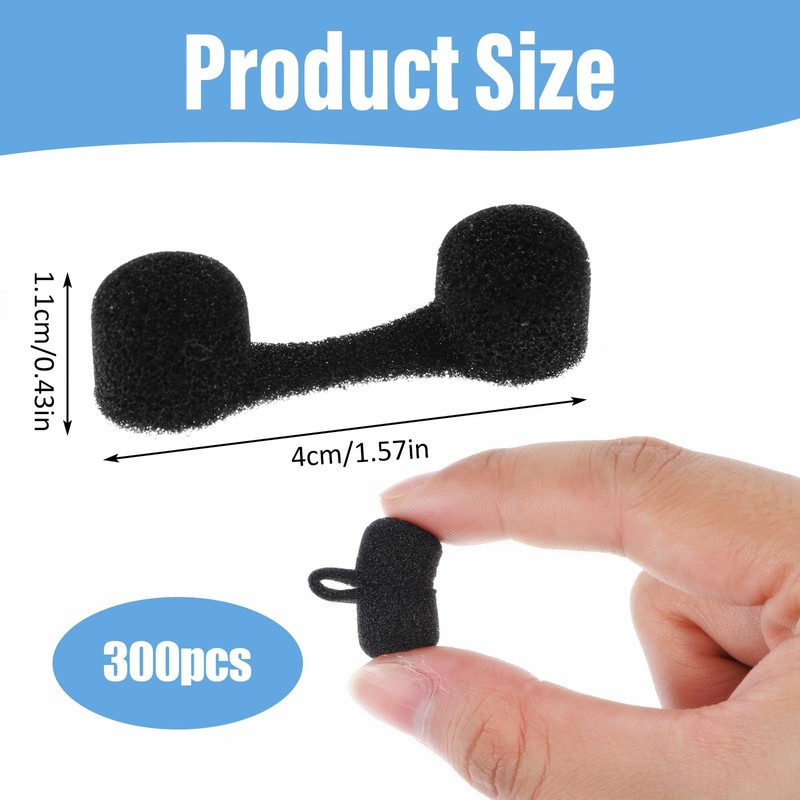 Dimeho 100 Pieces Nose Plug Filter Disposable Nose Dust Filters