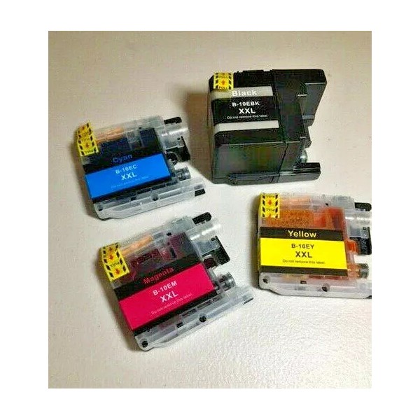 Unbranded/Generic Brother MFC-J6925DW printer Ink LC10E XXL Black C M