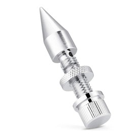 ANCLLO Speaker Stand, Spike Set Solution, Insulation Foot Pads for HiFi Speakers, Copper High Gloss, Scratch-Resistant, Shockproof, Silver, Pack of 4