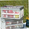 SUPVOX Foldable Basket Plastic Shopping Basket Vegetable Storage Fruit Organizer