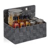 Relaxdays Hanging Storage Basket Organizer Bathroom Hallway Bedroom Hanging Storage