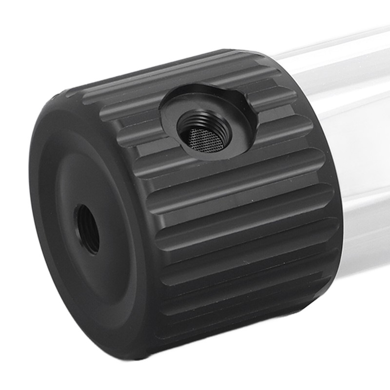 Cylindrical Water Cooling Reservoir Built in Filter Transparent 515ml Water