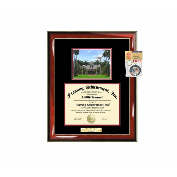 Undisclosed Diploma Frame Barry University Campus Photo Graduation Graduation Gift