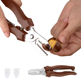 Chestnut Peeler Chestnut Peeler Chestnut Peeler Stainless Steel Chestnut Peeler Tool Chestnut Cutter Chestnut Peeler Stainless Steel High Efficiency Saving Time and Labor Cross Cutting 1 Piece (Black)