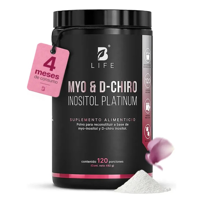 Myo & D-chiro Inositol Platinum Ratio 40:1 492g 120 Porciones.
