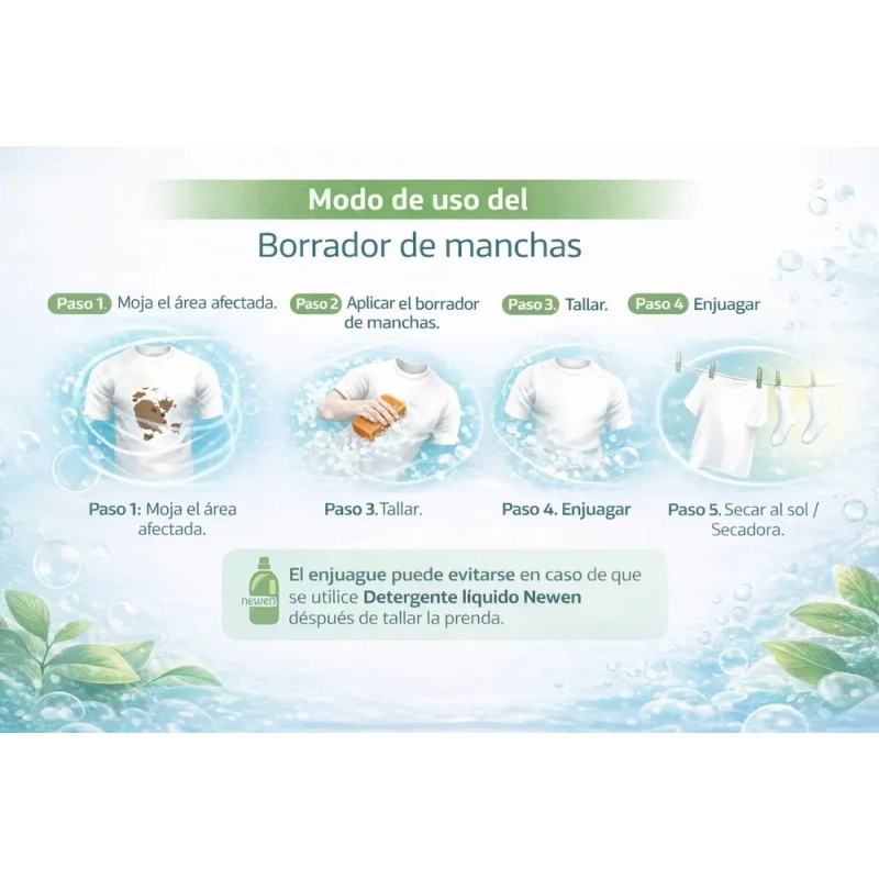 Jabón De Lavandería Newen Ropa 1400 g 10 U Pack X