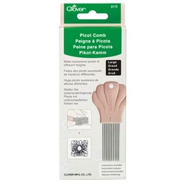 Clover Picot Comb Taupe 8115