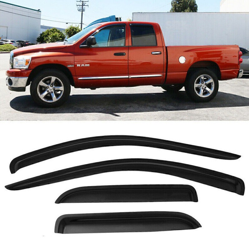 Geartronics For 2002-2009 Dodge Ram Crew Cab Window Visor Vent