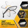 ROCKBROS - Espejos de bicicleta para manubrio HD resistente a