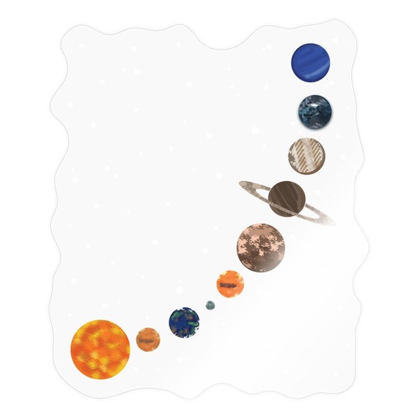 Spreadshirt Milky Way Space Solar System Space Planet Stickers Max.