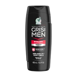 Grisi | Shower Gel Men | Jabón liquidopara cuerpo y cabello doble acción | brinda hidratación y frescura intensa | aroma masculino | 450ml