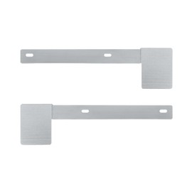 Zfegto Hawaii State Safety Check Sticker Plate Stainless Steel License Plate Bracket with 2 Holes Horizontal License Plate Bracket Mount 2Pcs