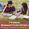 15 Tab 7 * 9.25 Inch Discbound Pocket Dividers with