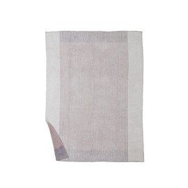 Barefoot Dreams CozyChic Texture Stripe Throw, Taupe Multi, 54”x72”