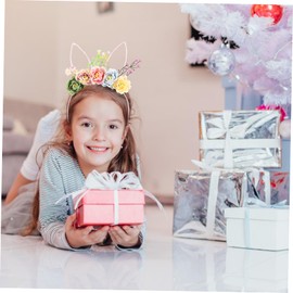 SAFIGLE Cat Ears Floral Headband for Cute Decorative Cosplay Hairband for Parties Birthdays and Performances Lightweight and Unique Design for Stunning Looks