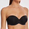 MELENECA Women's Push-Up Strapless Bra - Underwired Bra with Moulded