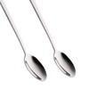 2 x Long Handled Teaspoons Spoons Latte Coffee18/10 Polished Stainless