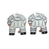"WE Kick" Charm 2.5" (White/Silver)
