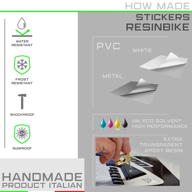 Resin Bike Motorcycle 3D Stickers Compatible with Kawasaki Versys 650