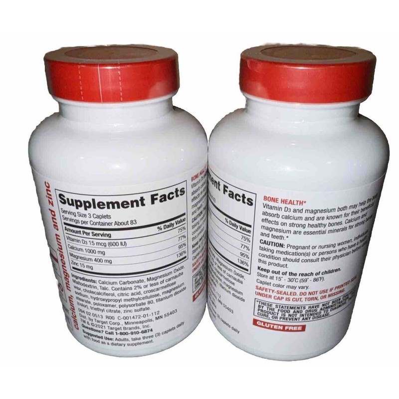 Up & Up 2 Bottles Up & Up Calcium Magnesium