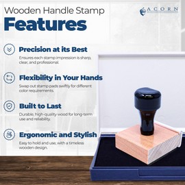 Wood Handle California Corporate Seal Rubber Stamp, C-Corp Seal or S-Corp Seal, 1-5/8, Uses Stamp Pad, CA Corporate Stamp, Custom Company Ink Stamp, Customized Company Stamp, CA Stamp