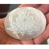 Selenite Palm Stone Lotus