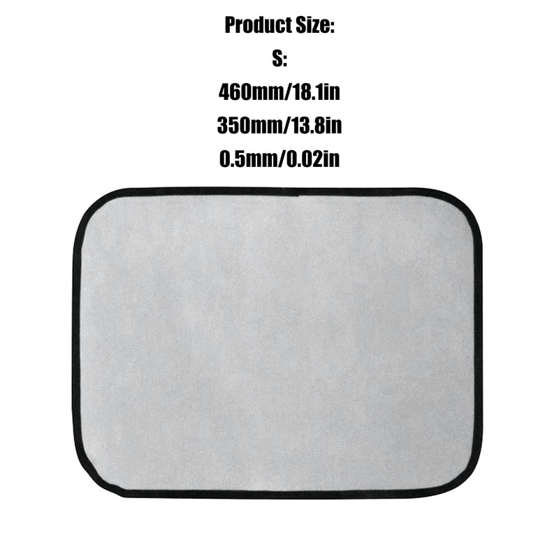 Picnic Fire Blanket Silicone Coated Glass Fiber Grey Filleted Corner