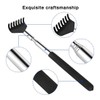 Pack of 2 Back Scratchers, Telescopic Back Scratcher, Stainless Steel,