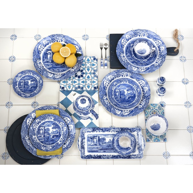Spode Blue Italian Pastry Forks (Set of Six)