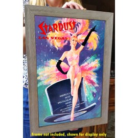 Las Vegas Stardust Hotel Awesome 1958 Vintage Poster