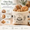 2 Pack Beeswax Bread Bags with Removable Liners