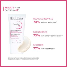 Bioderma Sensibio AR - Anti-Redness Face Moisturiser for Soothing & Nourishing Very Dry, Sensitive Skin - Reduce & Prevent Redness, 40ml