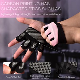 sunnex Gym Gloves for Women & Men - Fingerless Workout Gloves for Weightlifting, Lightweight Breathable Fitness Gloves for Sports