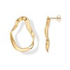 Posts Wavy Statement Drop Earrings | Lightweight Twisted Infinity Hoop
