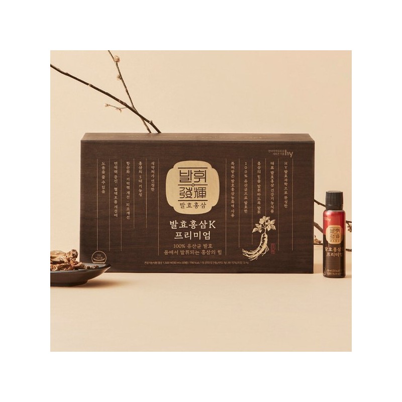 HY 에치와이 발효홍삼 K 프리미엄(50 mlx30병) 1개월분 HY Fermented Red
